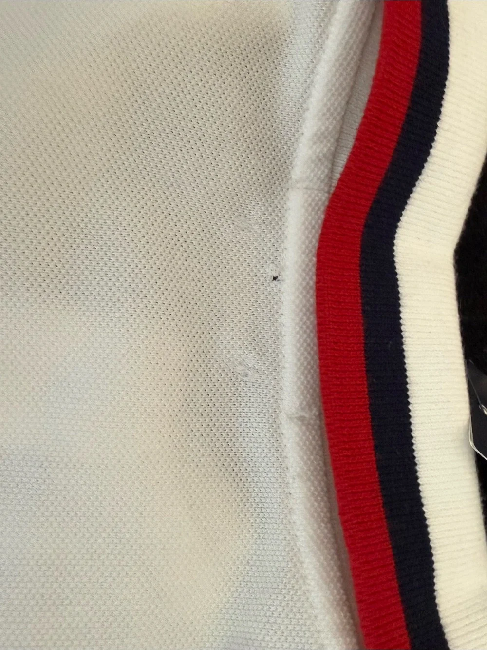 Ralph Lauren White Polo with Navy & Red Trim